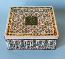 Scatola in lamiera profumi TESORI D'ORIENTE latta da collezione