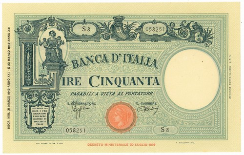 Lire barbetti grande - 50,