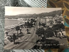 cartolina bianco nero viaggiata animata Varazze Savona Liguria bianconero bn bn