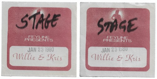 Willie nelson backstage pass - nelson,