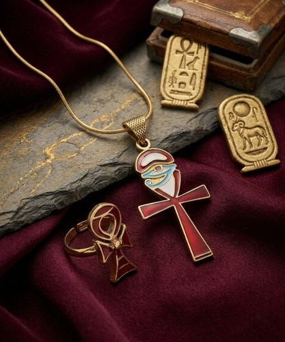 Collana anello con - e,