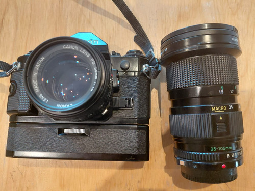 Canon avec objectir - a1,