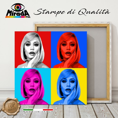 Quadro pop art raffaella - quadro,