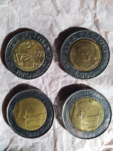 Monete 500 lire - monete,