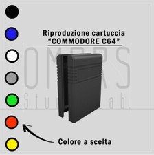 1x RIPRODUZIONI CARTUCCIA 3D COMMODORE C64 CASE PRINT STAMPA 3D