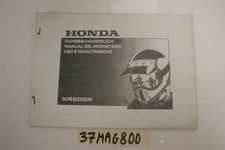 Manuale uso e manutenzione fotocopiato (ITA) Owner's manual Honda XR600R