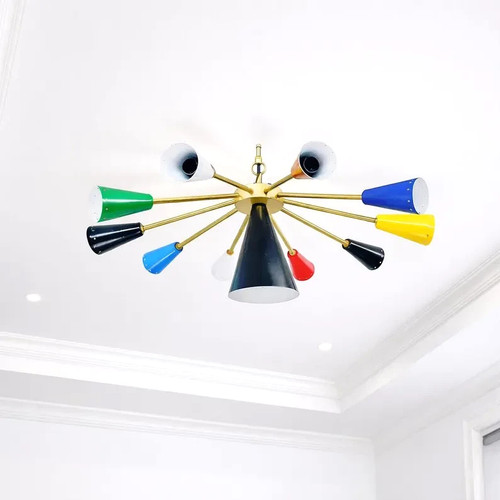 Lampadario sputnik mid century - lampadario,
