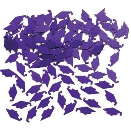Confetti mortaio viola laurea