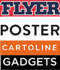 FUMETTO / CARTOLINE FLYER POSTER ADESIVI GADGETS, ecc. - LEGGI DESCRIZIONE