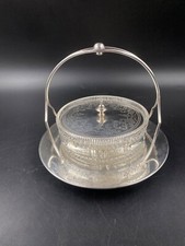 Antipastiera porta formaggio Salsiera cristallo molato Shaw Walker Glasgow arg