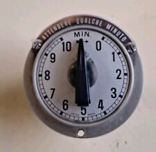 Timer 10 Minuti Vintage Con Contatto Elettrico.