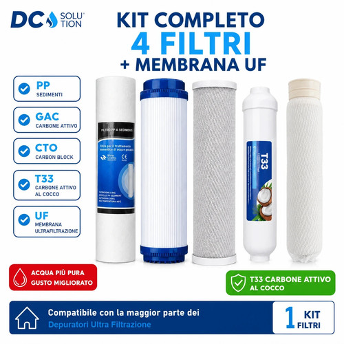 Kit filtri membrana - 4, per
