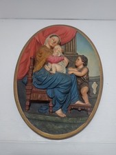 Scultura Madonna Della Seggiola Luigi Avondo Antica LEGGI DESCRIZIONE