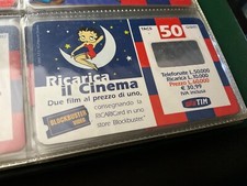 schede telefoniche rara TIM  ricarica BETTY BOOP cinema Primo periodo