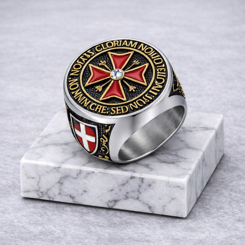Anello cavalieri templari - cavalieri,