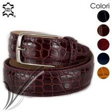 Cintura uomo elegante in vera pelle cinta artigianale cocco per cerimonia abito