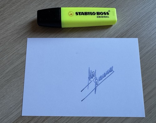 Rare autographe photo aldo - rare,