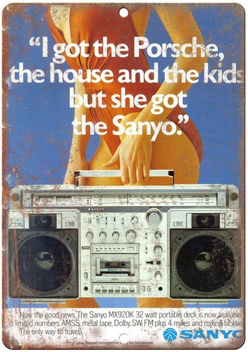 Insegna sanyo boombox ghetto - sanyo,