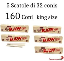 PACK: 5 coni raw 32u King Size- 160 CONI