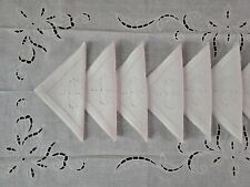 Tovaglia puro lino bellora con ricamo intaglio macchina 12 posti