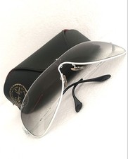 RAY-BAN™ 3211 Occhiali Da Sole Anni 2000 Bianchi LARGE Mascherina 2000's