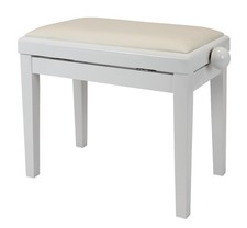 Sgabello Pianoforte Bianco