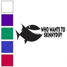 Skinny-Dip Piranha - Adesivo