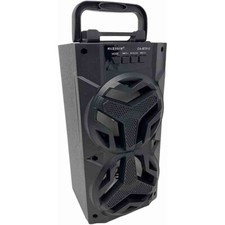 Cassa bluetooth ricaricabile 10 watt radio fm ingresso usb sd aux con luci rgb