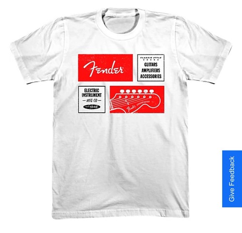 Shirt uomo fender guitar - t-shirt,