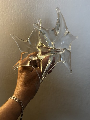 Two hand blown art - blown, glass