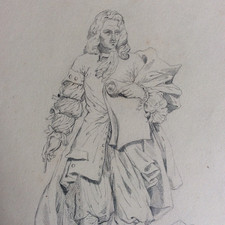 Disegno David d'Angers statua