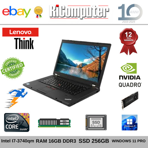 Lenovo thinkpad w530 - thinkpad, i7-3740qm
