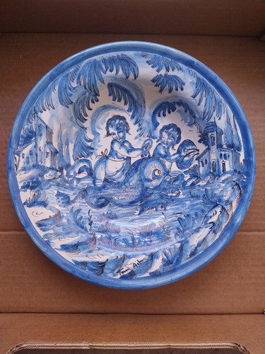 Piatto ceramica antico fine - piatto,