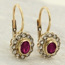 14kt Yellow GOLD RUBY and