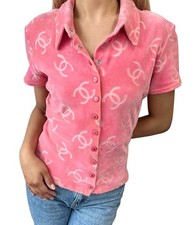 Top camicia velluto CHANEL