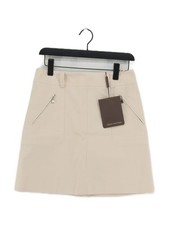 Louis Vuitton minigonna donna UK 12 panna 100% cotone corta mini