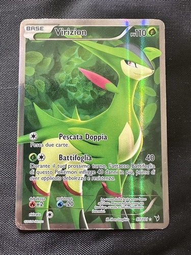 Carta pokèmon virizion - carta,