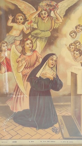 Antico quadro arte sacra - antico, santa
