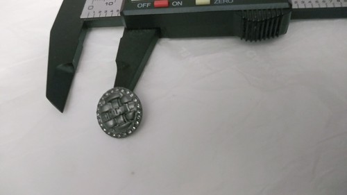 Chanel button gray metal - chanel, 16