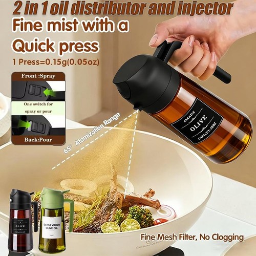 Flacone spruzzatore olio 470ml - flacone,