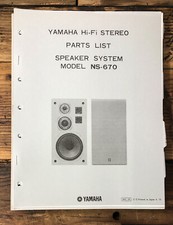 Yamaha NS-670 Manuale di