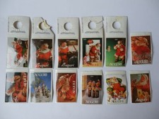 COCA COLA adesivo 12 ADESIVI STICKERS NATALE CHRISTMAS vintage
