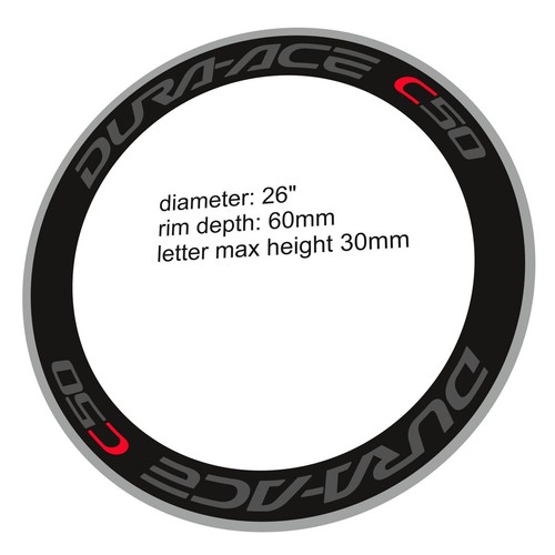Dura ace set - 50, decalcomanie