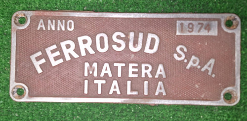 Vecchia targa insegna - vecchia,