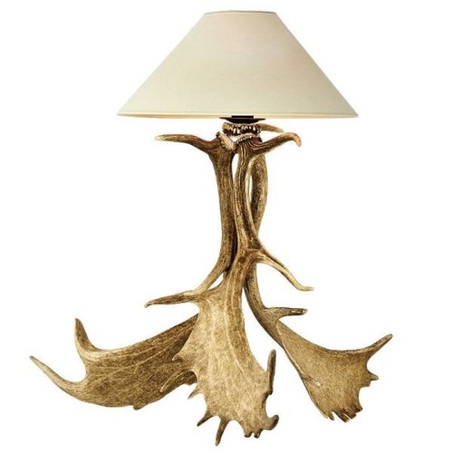 Lampada con vere - corna, di