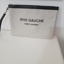 YSL Saint Laurent ‘Rive Gauche’ Wrist Pouch / Clutch Bag/Pochette 