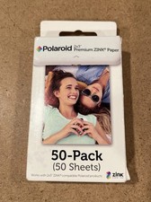 Carta fotografica Polaroid Premium ZINCO 2x3 pollici 50 fogli nuova sigillata made USA