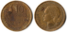 Francia 10 francs, 1951