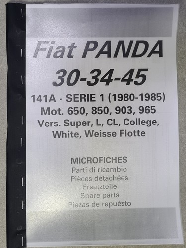 Catalogo ricambi panda 45 - catalogo, 30-45