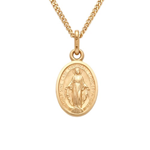 Piccola collana medaglia maria - collana,